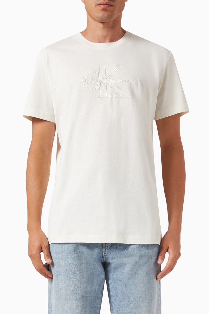 

Logo Appliqué T-shirt, Neutral