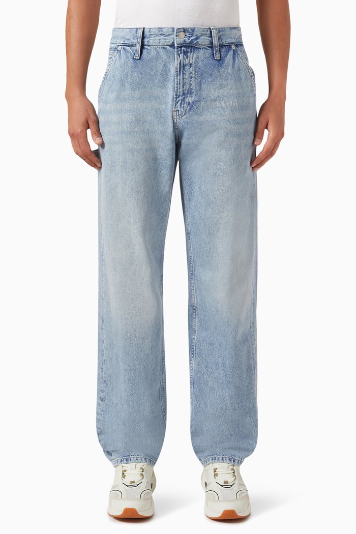 

90's Straight Carpenter Jeans in Cotton-denim, Blue