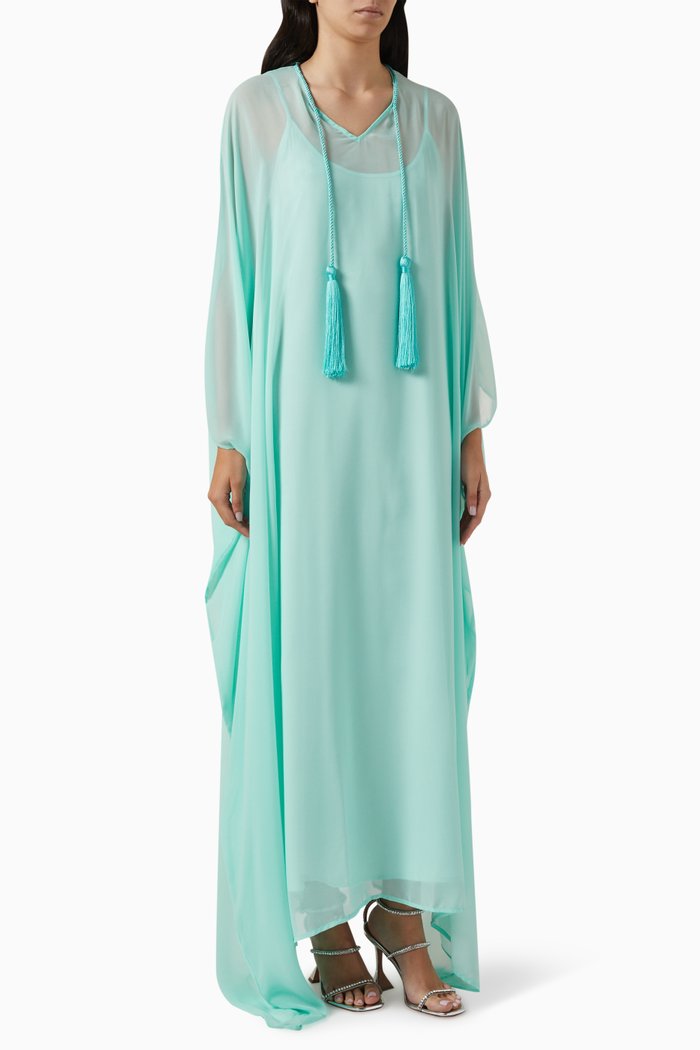 

Tassel Kaftan, Blue
