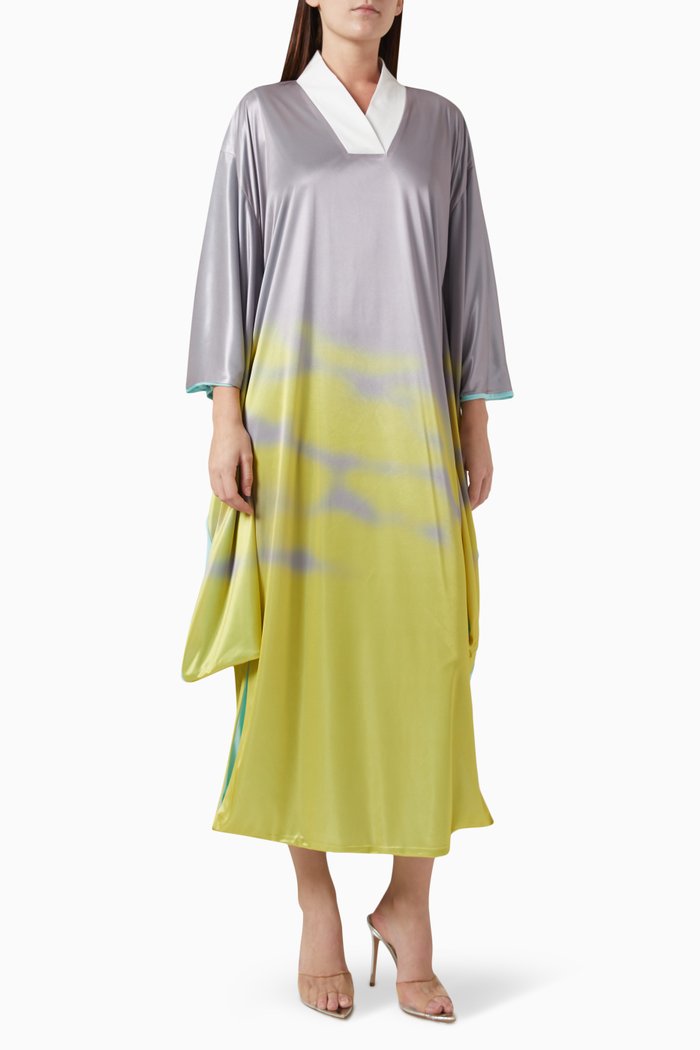 

Printed Kaftan in Cotton-blend, Multicolour