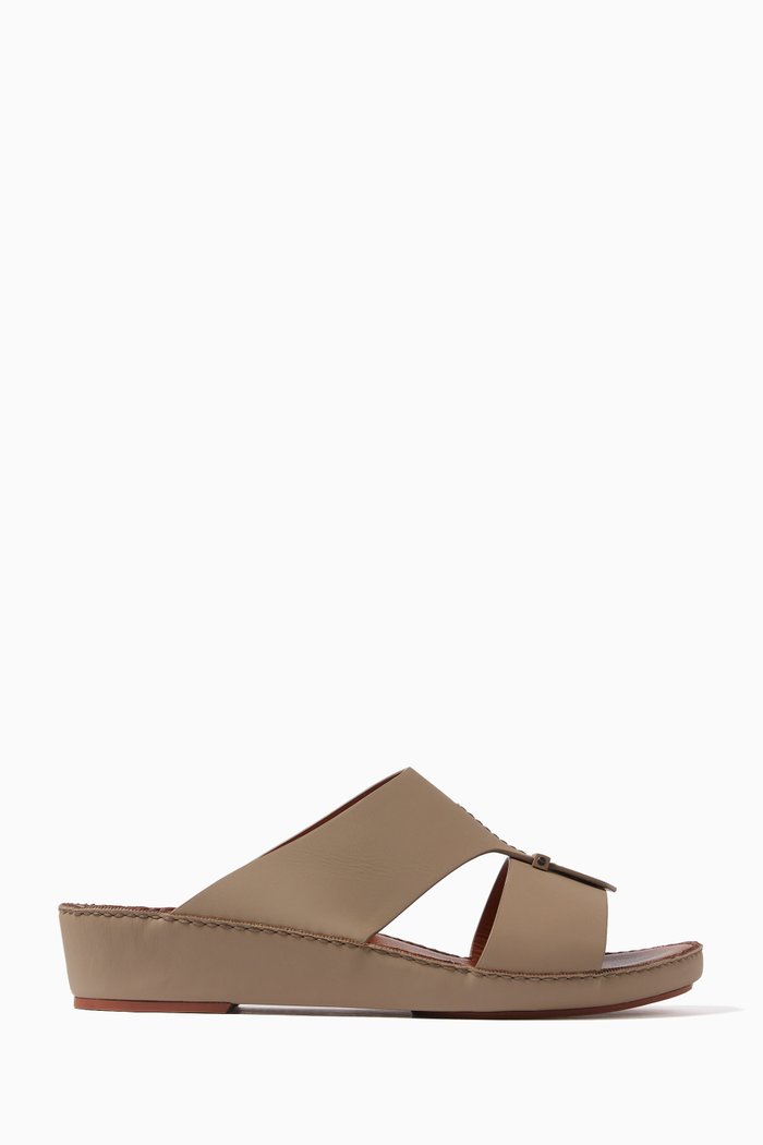 

Cerchio Cucire Sandals in Leather, Neutral