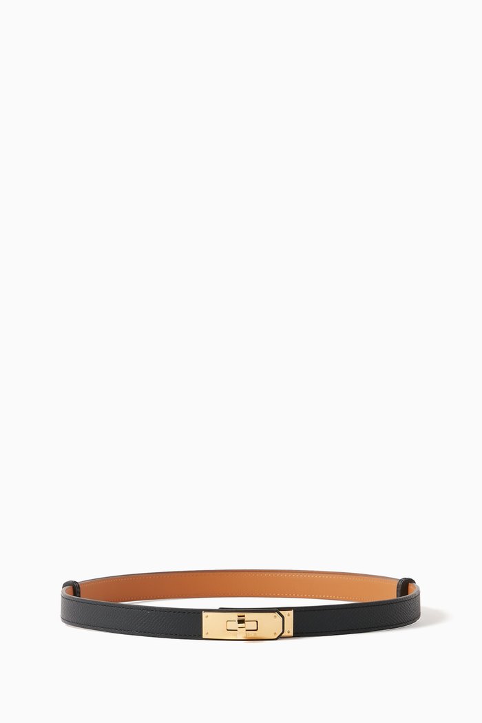 

Unused Kelly Belt in Epsom Leather, Black