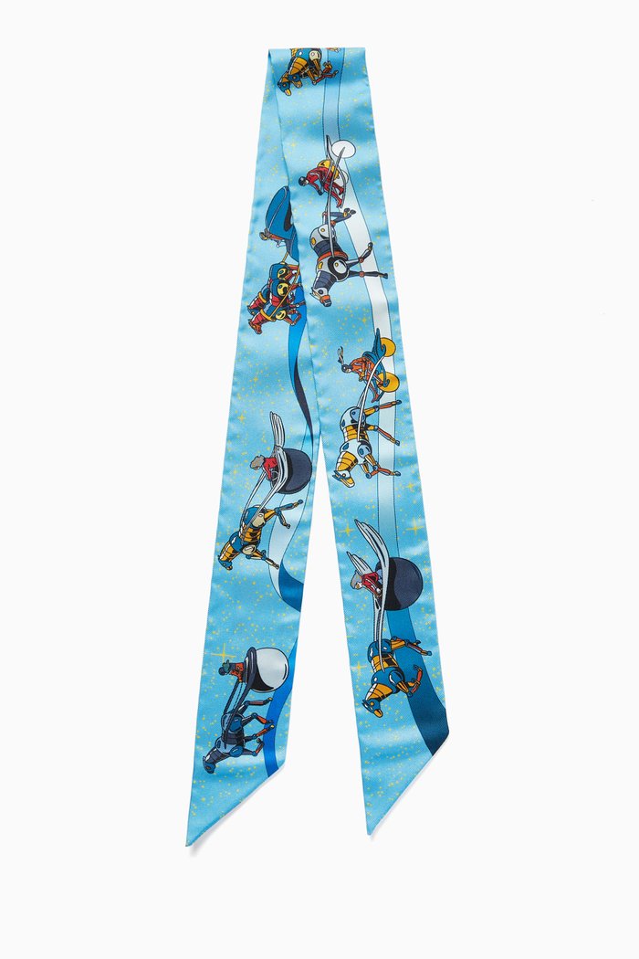 

Unused Twilly Space Derby Scarf in Silk, Multicolour