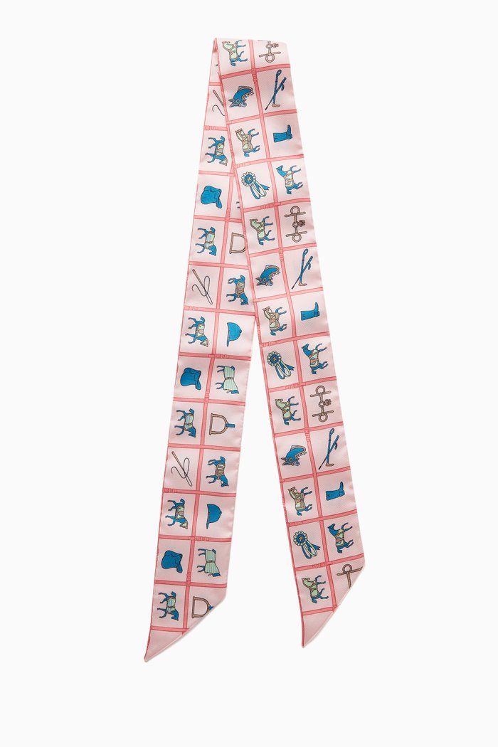 

Unused Twilly Couvertures et Tenues de Jours Scarf in Silk, Multicolour