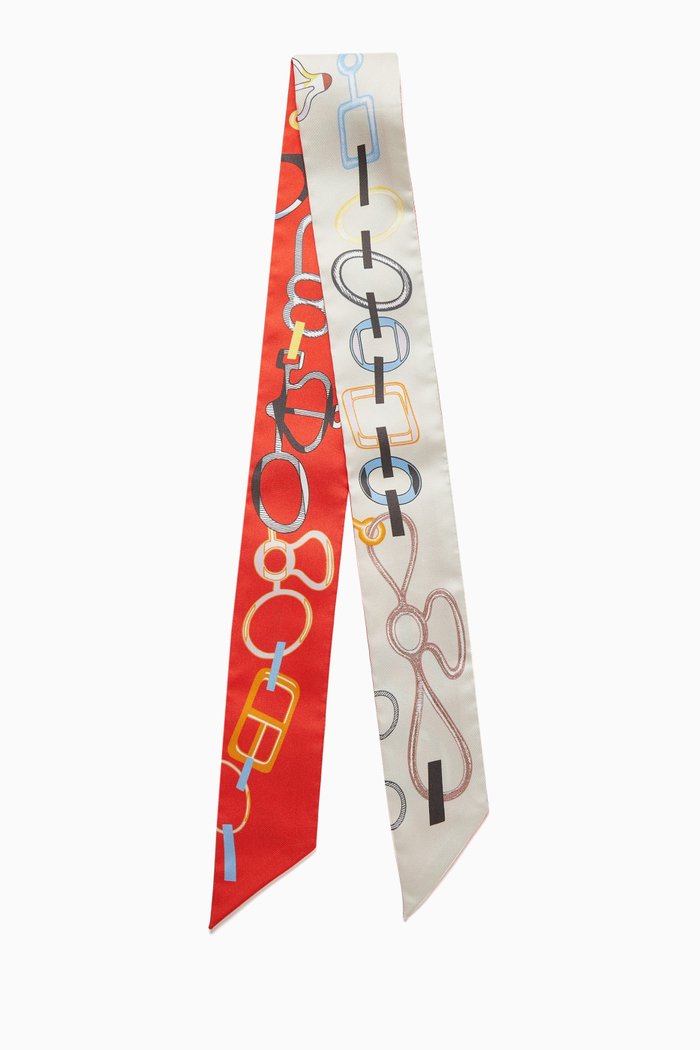 

Unused Twilly Do Re Boucles Scarf in Silk, Multicolour