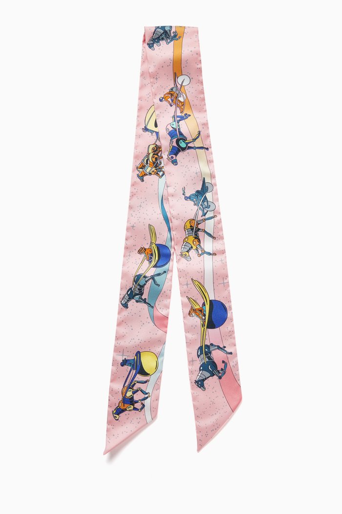 

Unused Twilly Space Derby Scarf in Silk, Multicolour