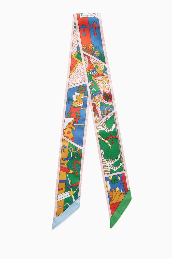 

Unused Twilly Factory Suite Scarf in Silk, Multicolour
