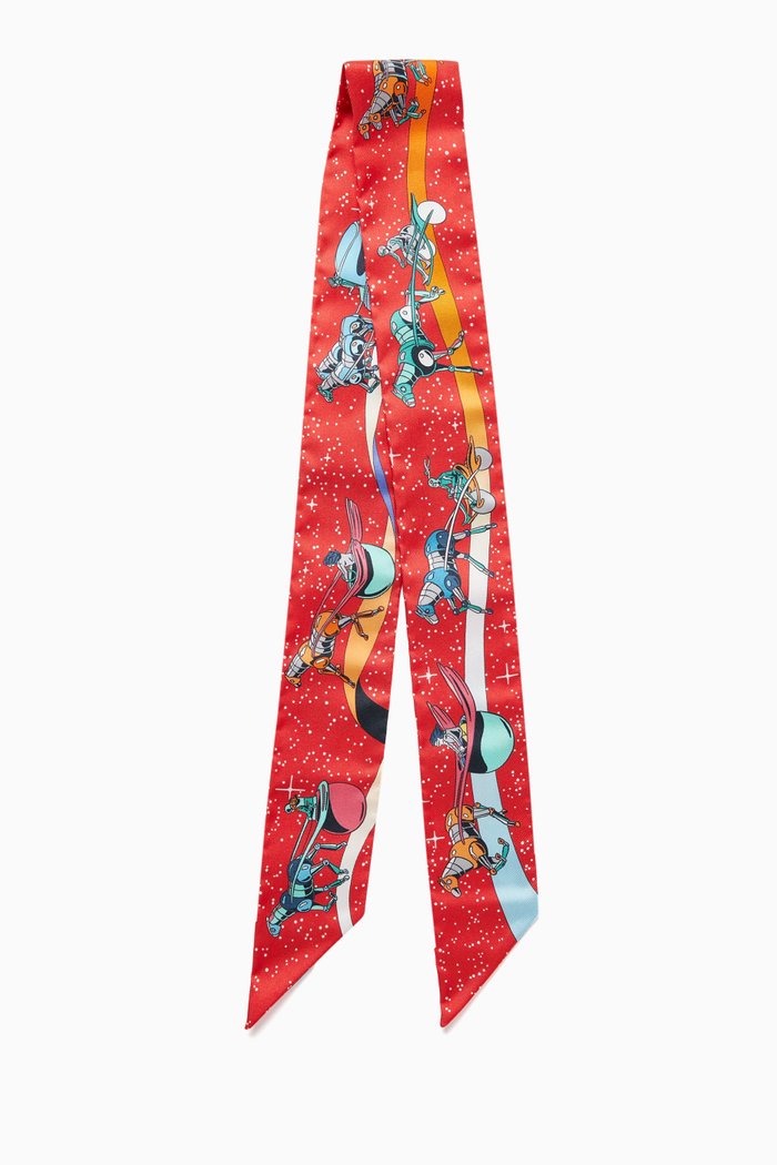 

Unused Twilly Space Derby Scarf in Silk, Multicolour