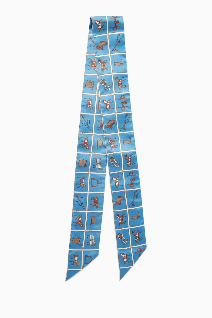

Unused Twilly Couvertures et Tenues de Jours Scarf in Silk, Multicolour