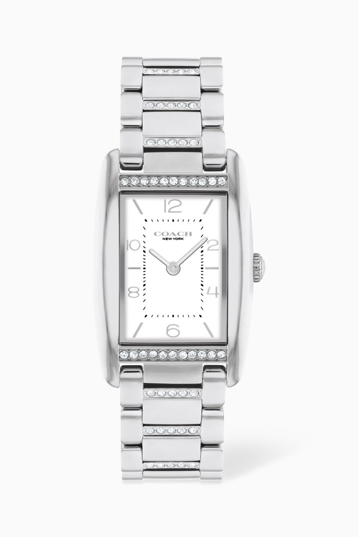 

Reese Crystal Watch, 24mm, Silver