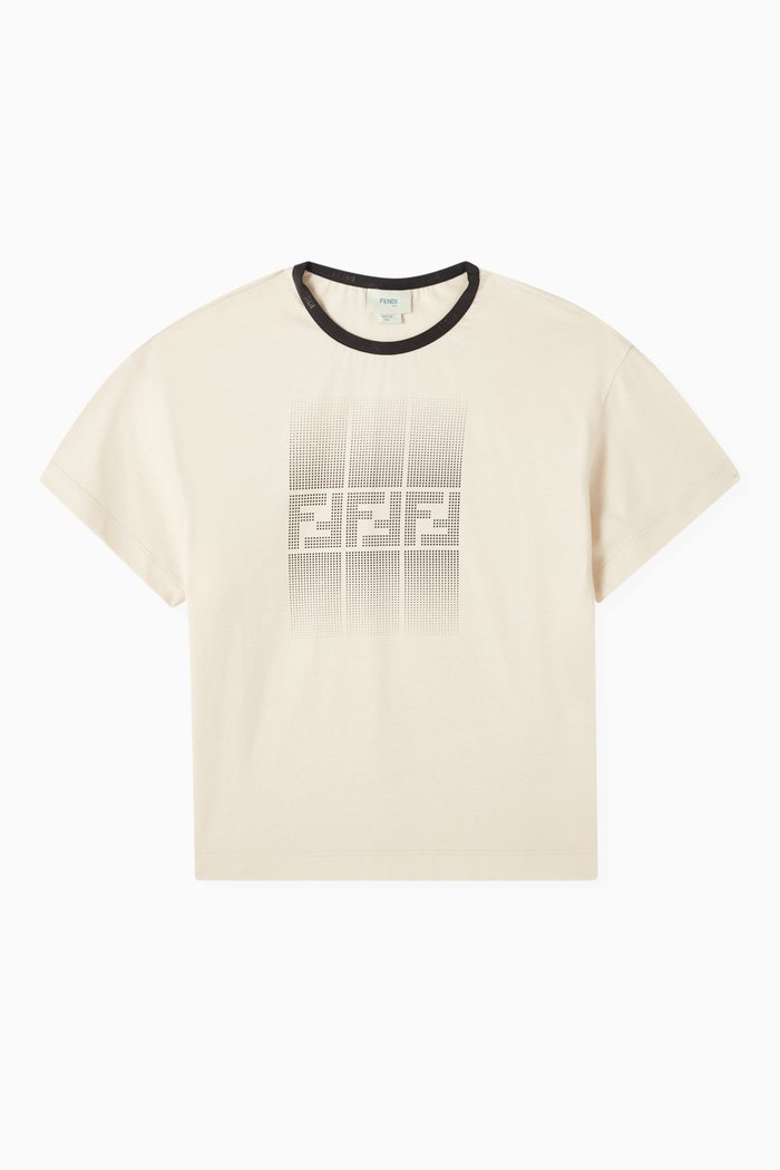 

Logo Print T-shirt in Cotton, Neutral