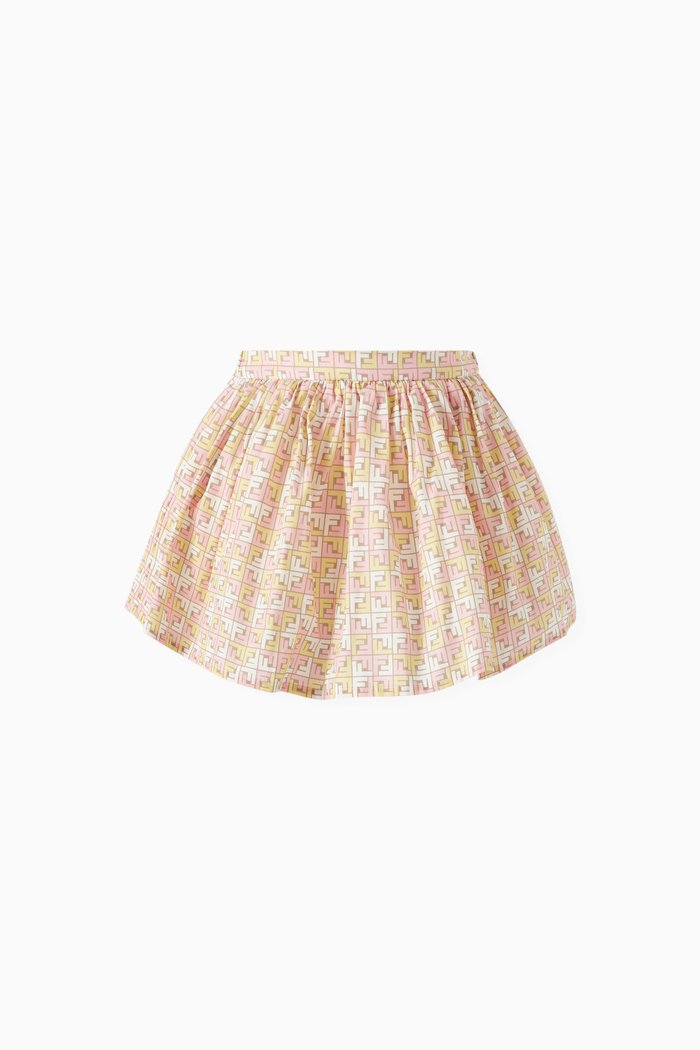 

Micro Logo Skirt in Cotton, Pink