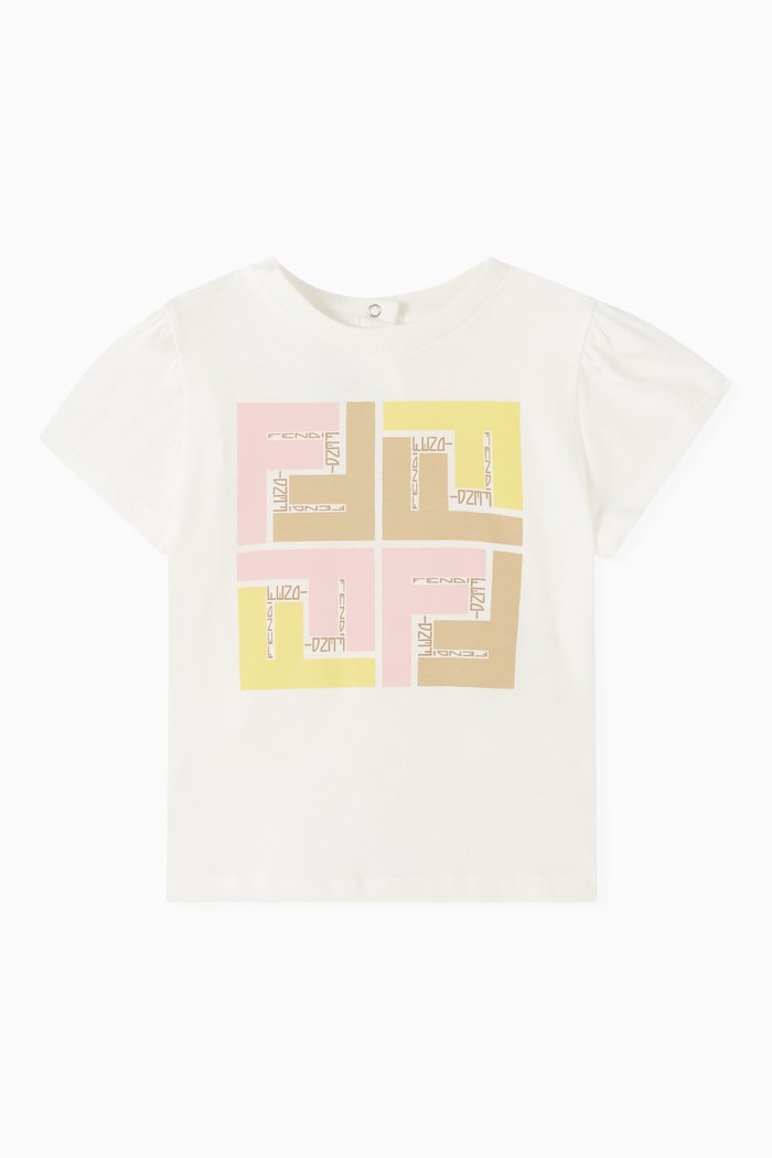 

Logo Print T-shirt in Cotton, White