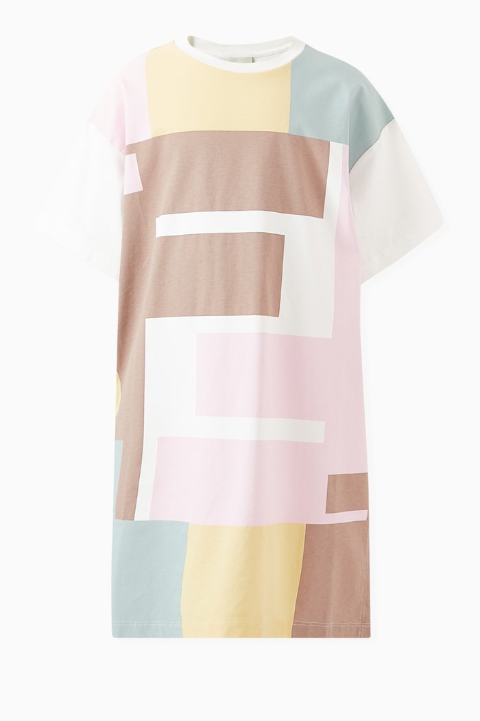 

FF Maxi T-shirt Dress in Cotton Jersey, Pink