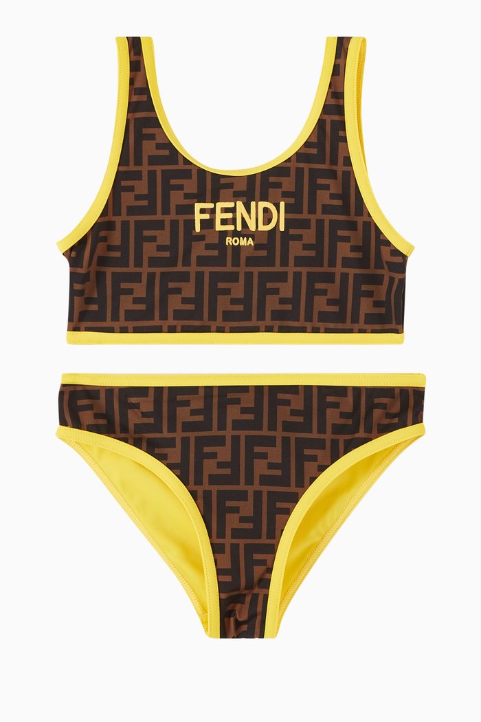 

FF Reversible Bikini Set, Brown
