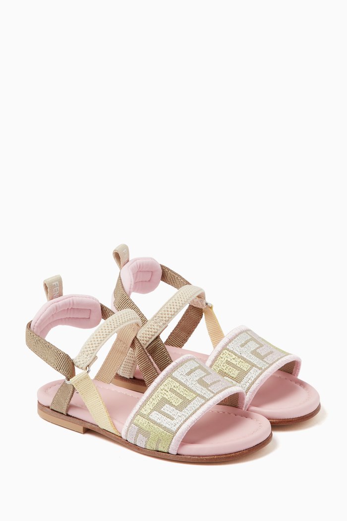

FF Puzzle Sandals in Jacquard, Neutral