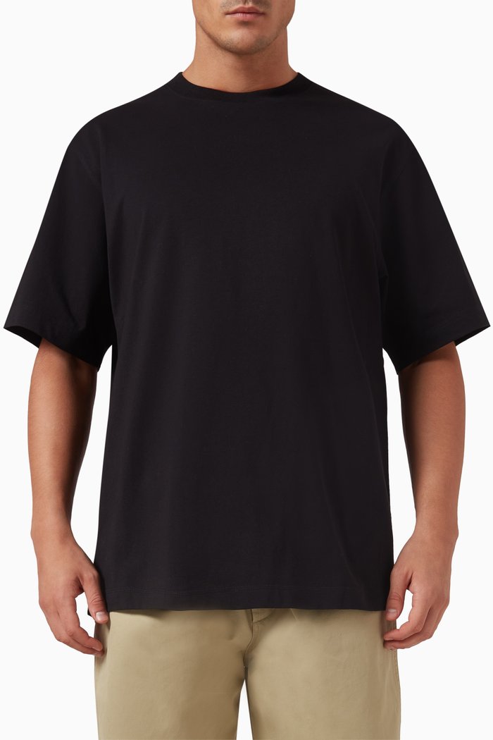 

Pear Print T-shirt in Cotton, Black