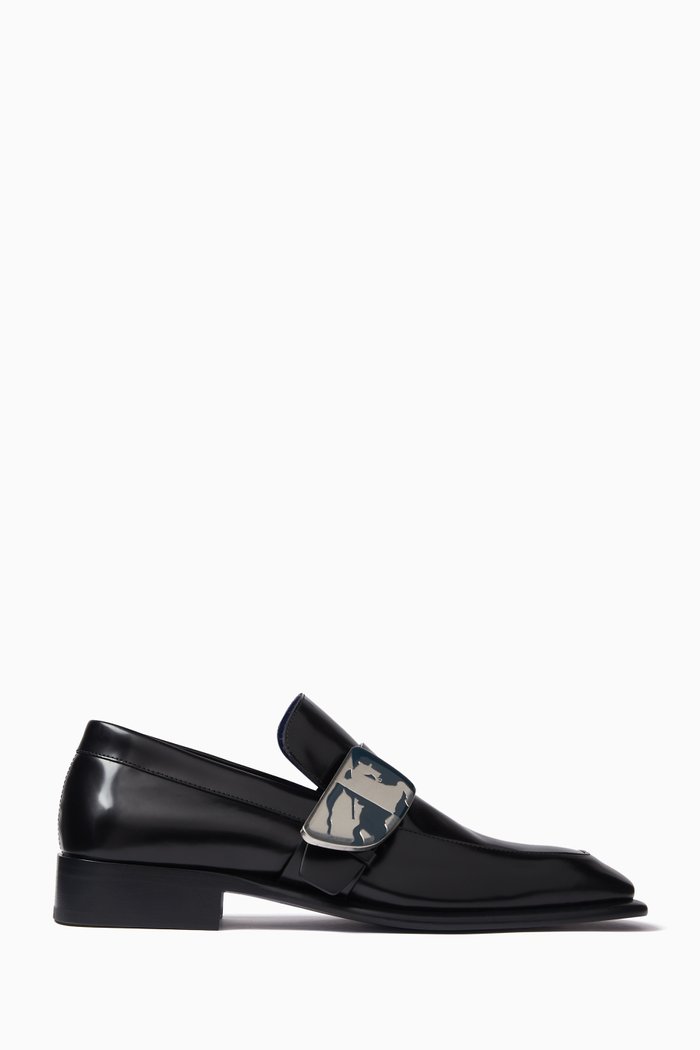 

Shield Loafers in Leather, Black