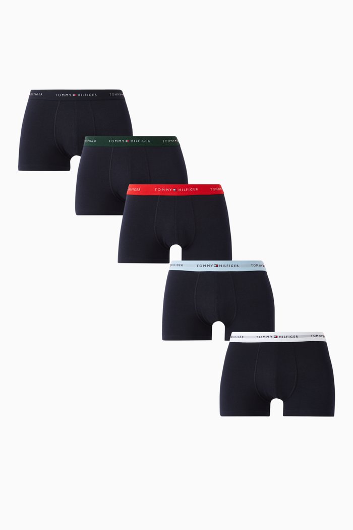 

Essential Signature Trunks, Pack of 5, Blue