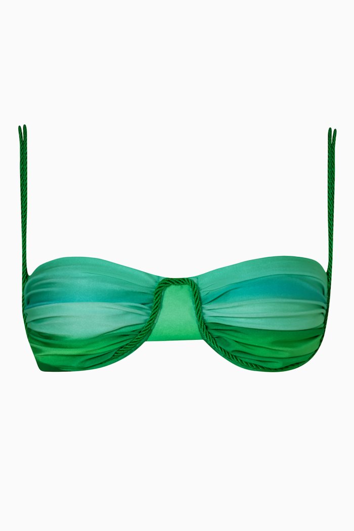 

Lula Bikini Top in Lycra, Green