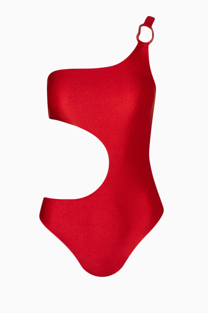 

Tamboril One-piece Swimsuit in Lycra, Red