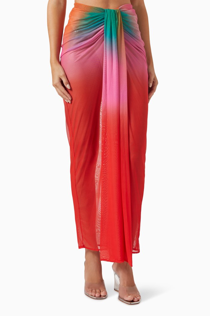 

Nia Pareo Skirt in Lycra, Red