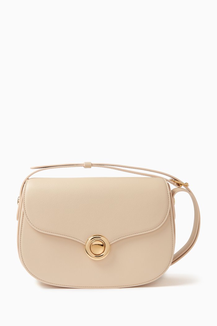 

Small Ghiera Bag in Calf Leather, White