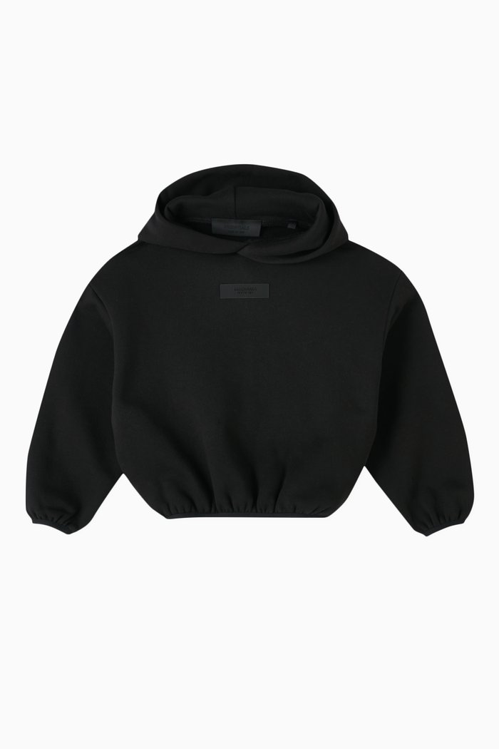 

Essentials Hoodie in Cotton-fleece, Black