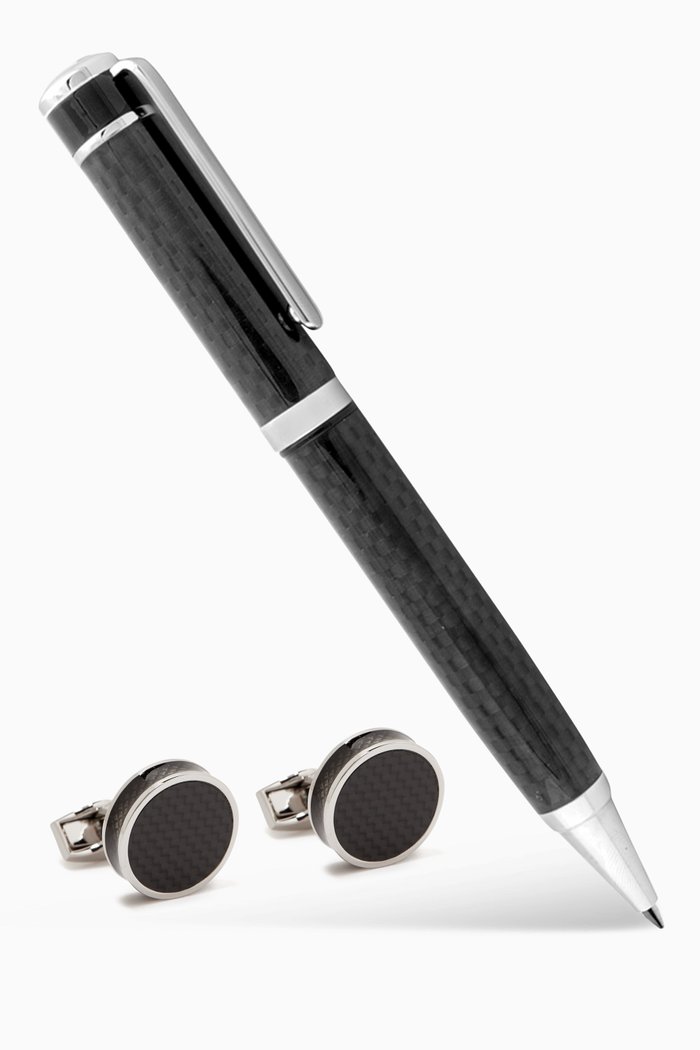 

Cufflinks & Pen Gift Set, Black