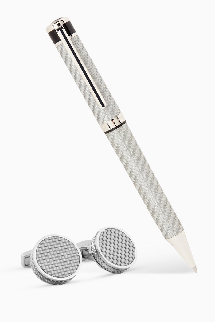 

Cufflinks & Pen Gift Set, Grey
