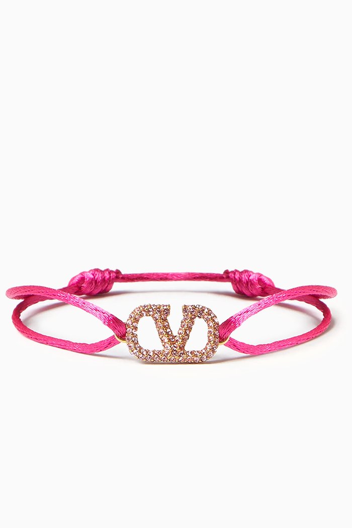 

Valentino Garavani VLOGO Swarovski® Bracelet, Pink