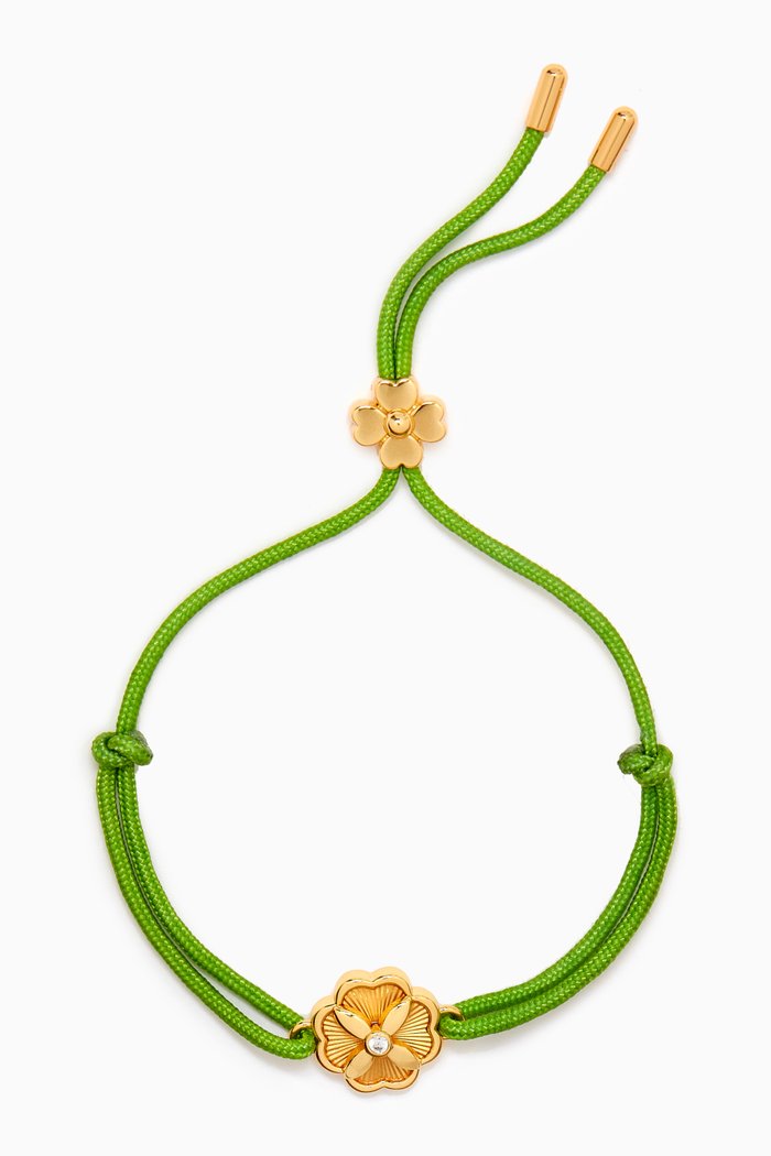 

Heritage Bloom Slider Bracelet, Green