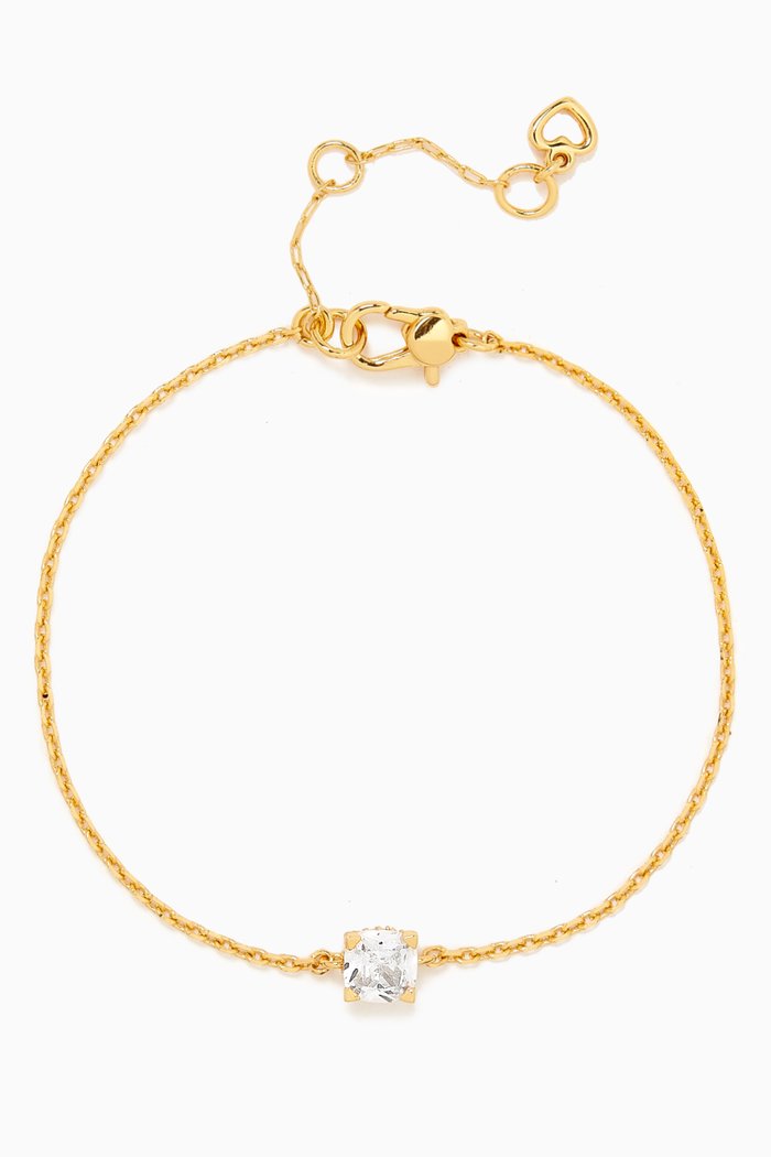 

Little Luxuries Solitaire Bracelet in Gold-tone Metal