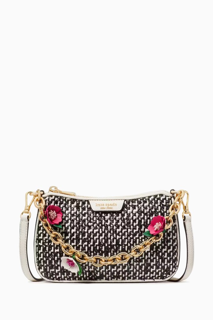 

Small Jolie Crossbody Bag in Raffia, Multicolour
