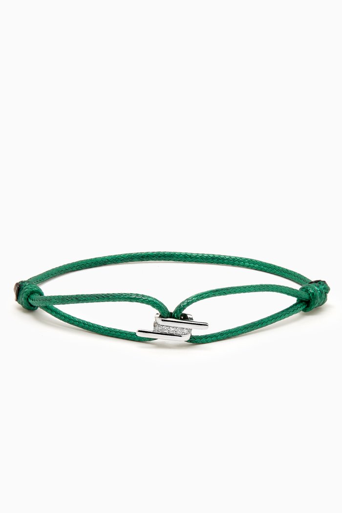 

Forget Me Knot Diamond Thread Bracelet in 18kt White Gold
