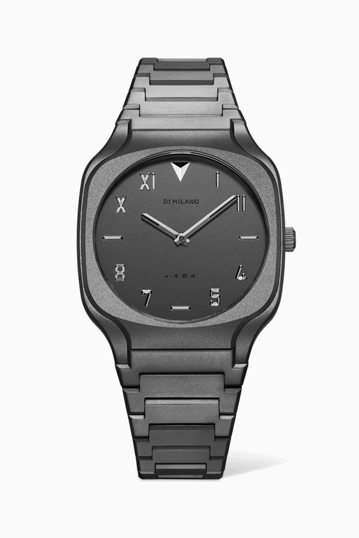 

Square Watch in Stainless Steel, 37mm, Grey