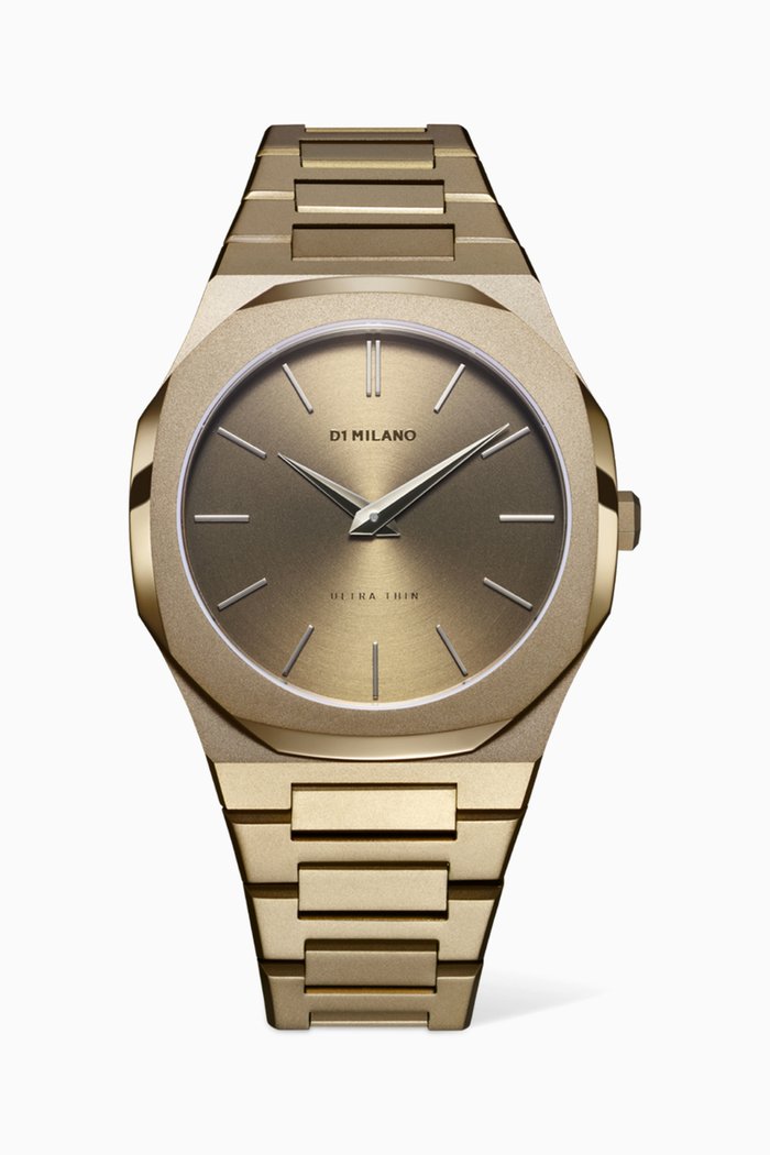 Ultra Thin Bracelet Dusky Green Watch, 40mm