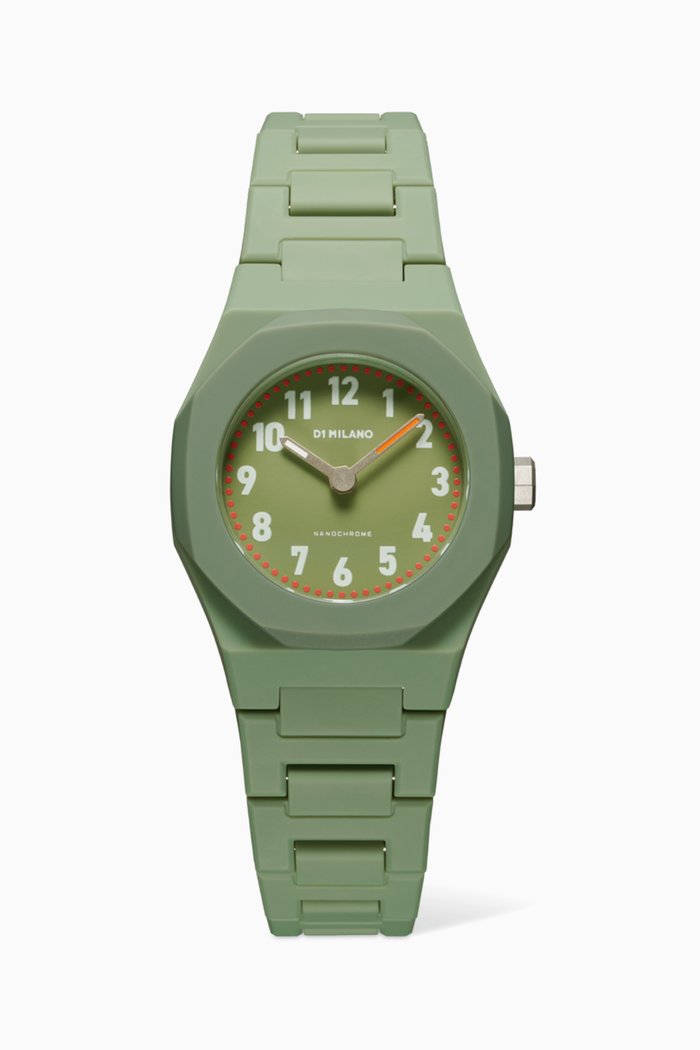 Croco 32mm Watch, Green