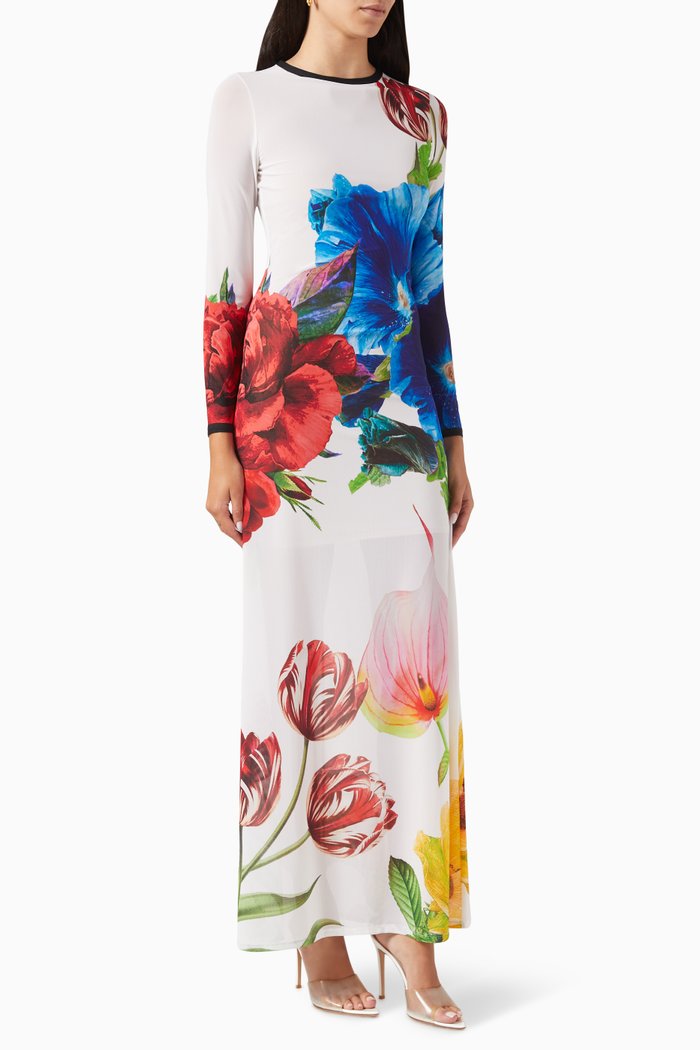 

Delora Floral-print Maxi Dress, Multicolour