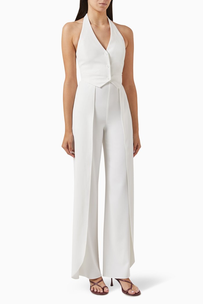 

Robin Halterneck Vest Jumpsuit, Neutral