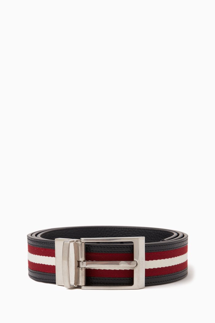 

Shiffe Reversible Belt in Leather, White