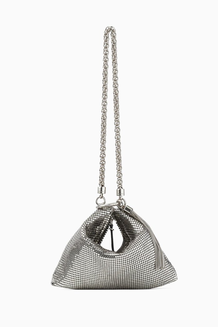

Mini Callie Shoulder Bag in Chainmail, Silver