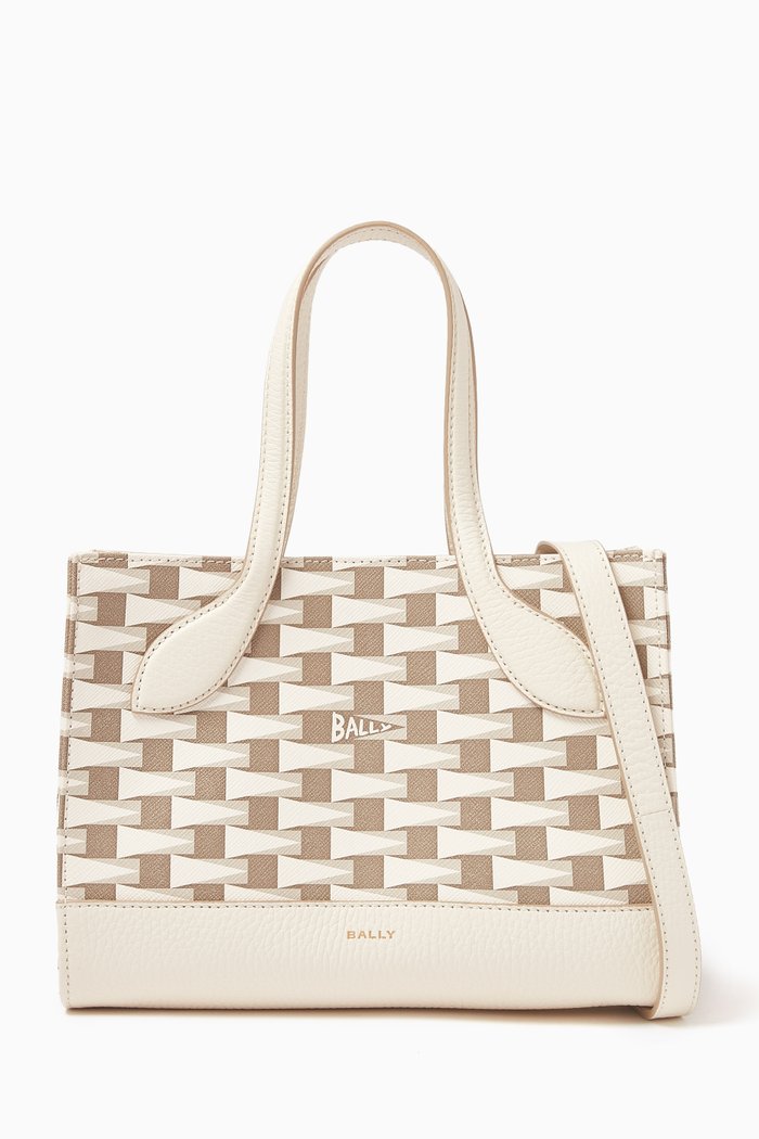 

XS Keep On Monogram Tote Bag in Canvas and Leather, Brown