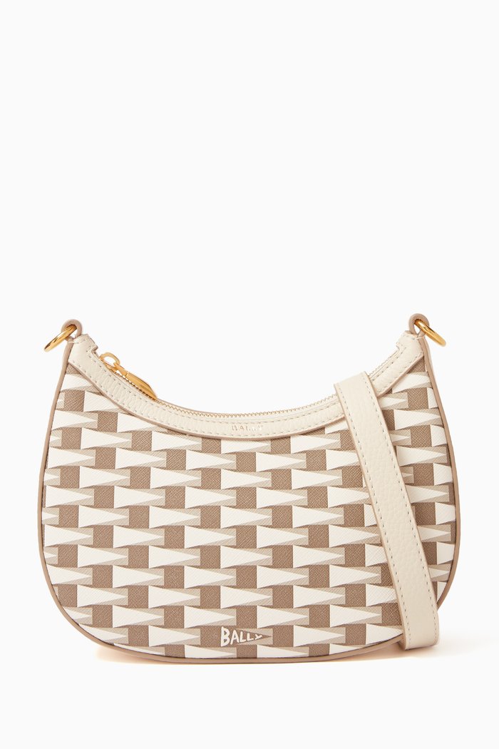 

Ellipse Monogram Shoulder Bag in Canvas, Brown