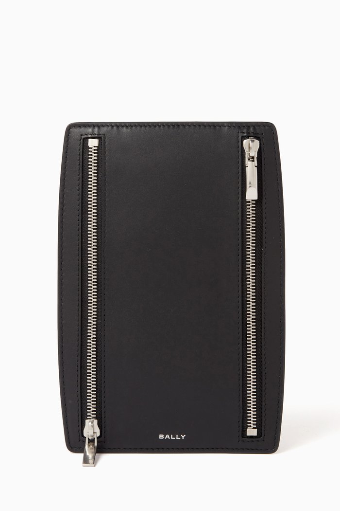 

Zipped Pouch in Leather, White