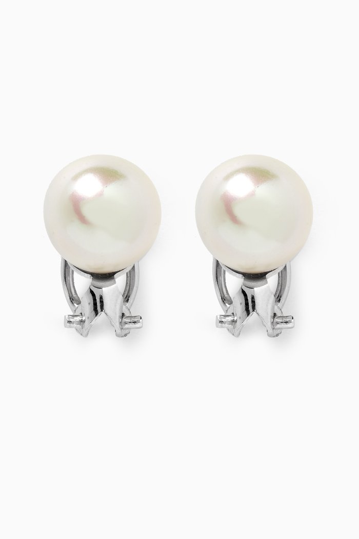 

1966 Vintage Christian Dior Clip-on Earrings, Silver