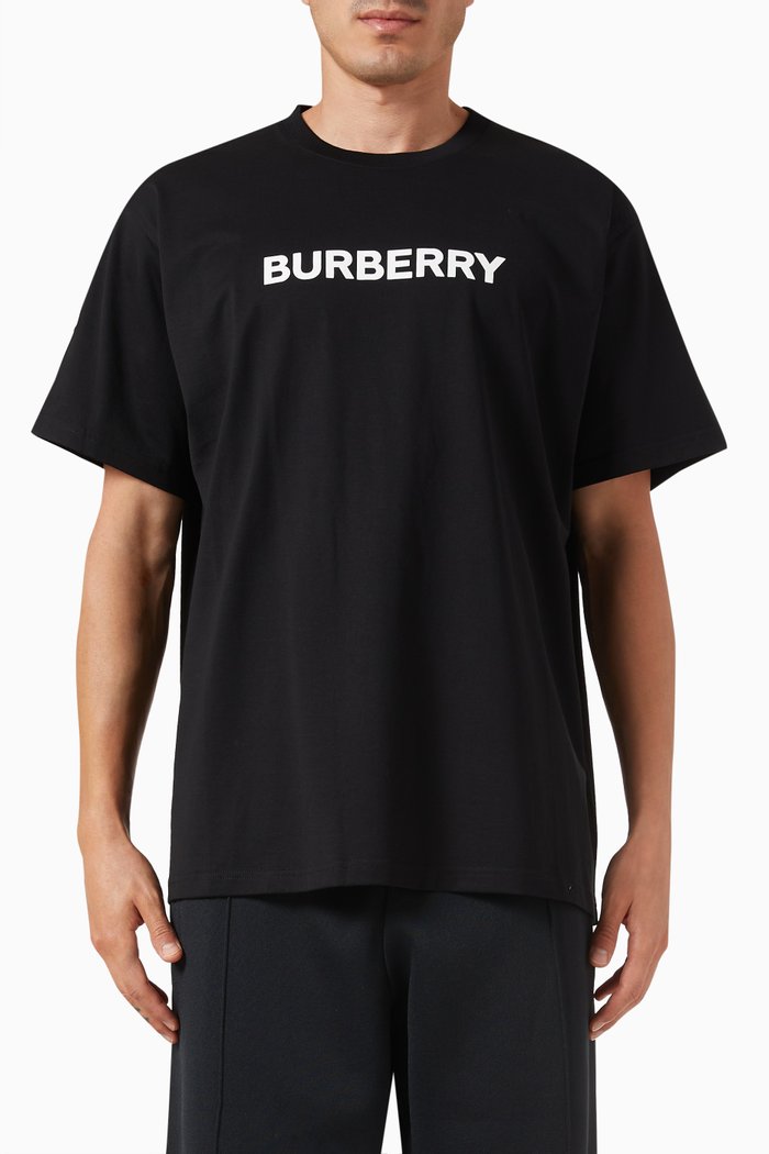 

Logo Print T-shirt in Cotton, Black