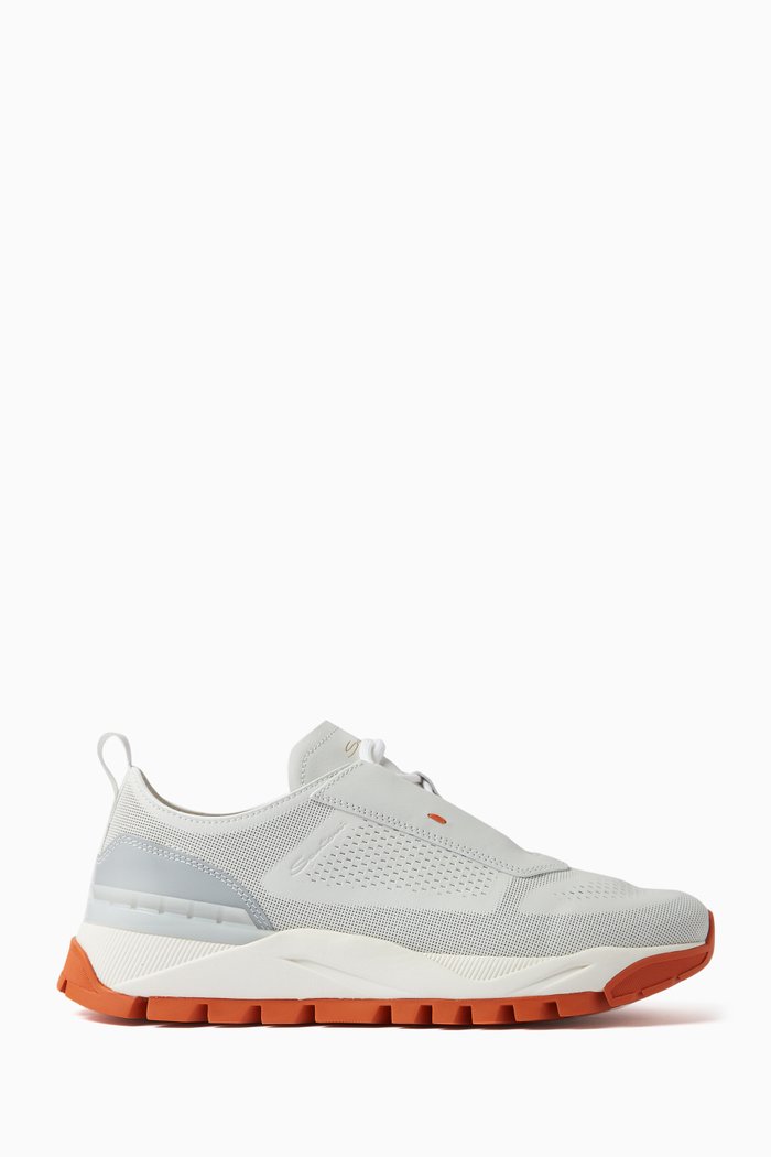 

Sneakers in Perforated Leather, White
