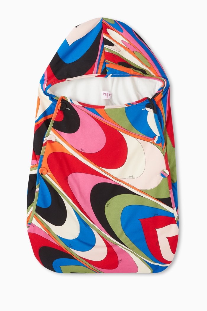 

Onde Print Sleeping Bag in Cotton, Multicolour
