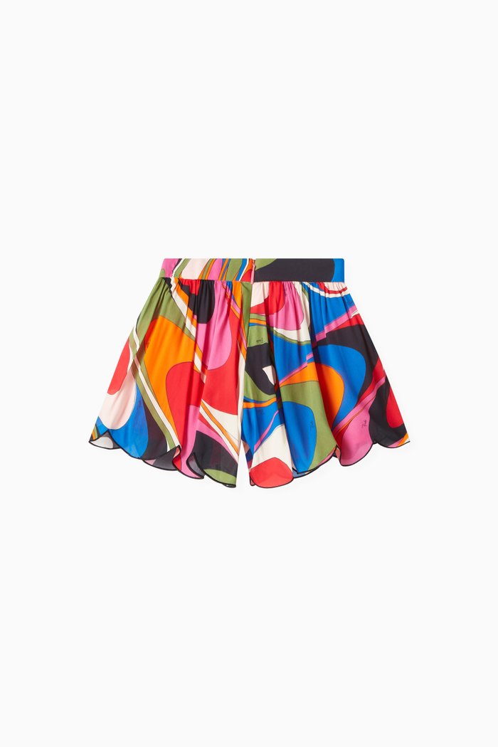

Onde Print Shorts in Viscose, Multicolour
